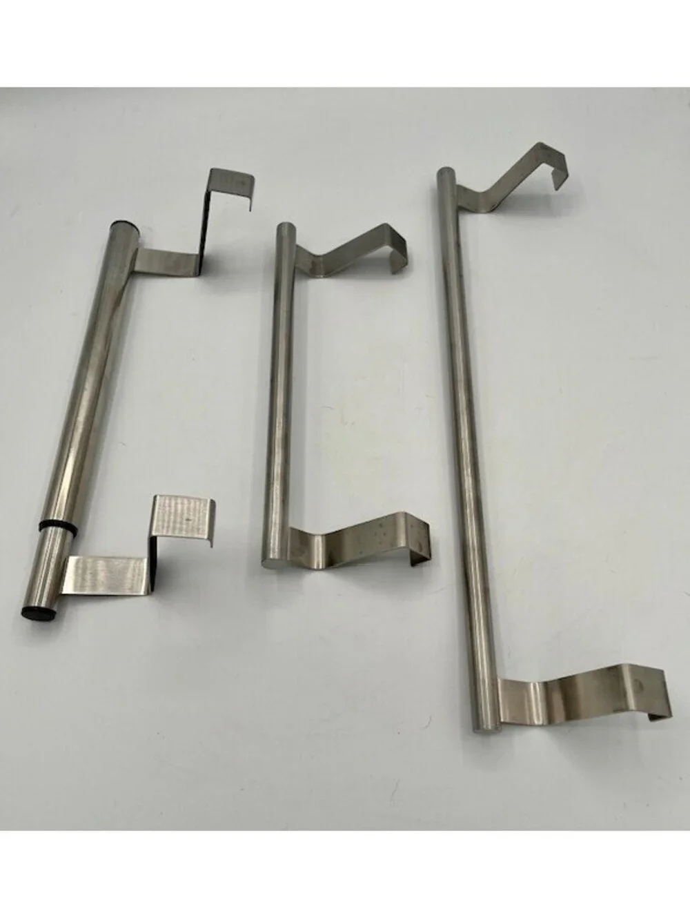 Three Over The Cabinet Stainless Steel Towel Bars 1 Expandable Good Condition